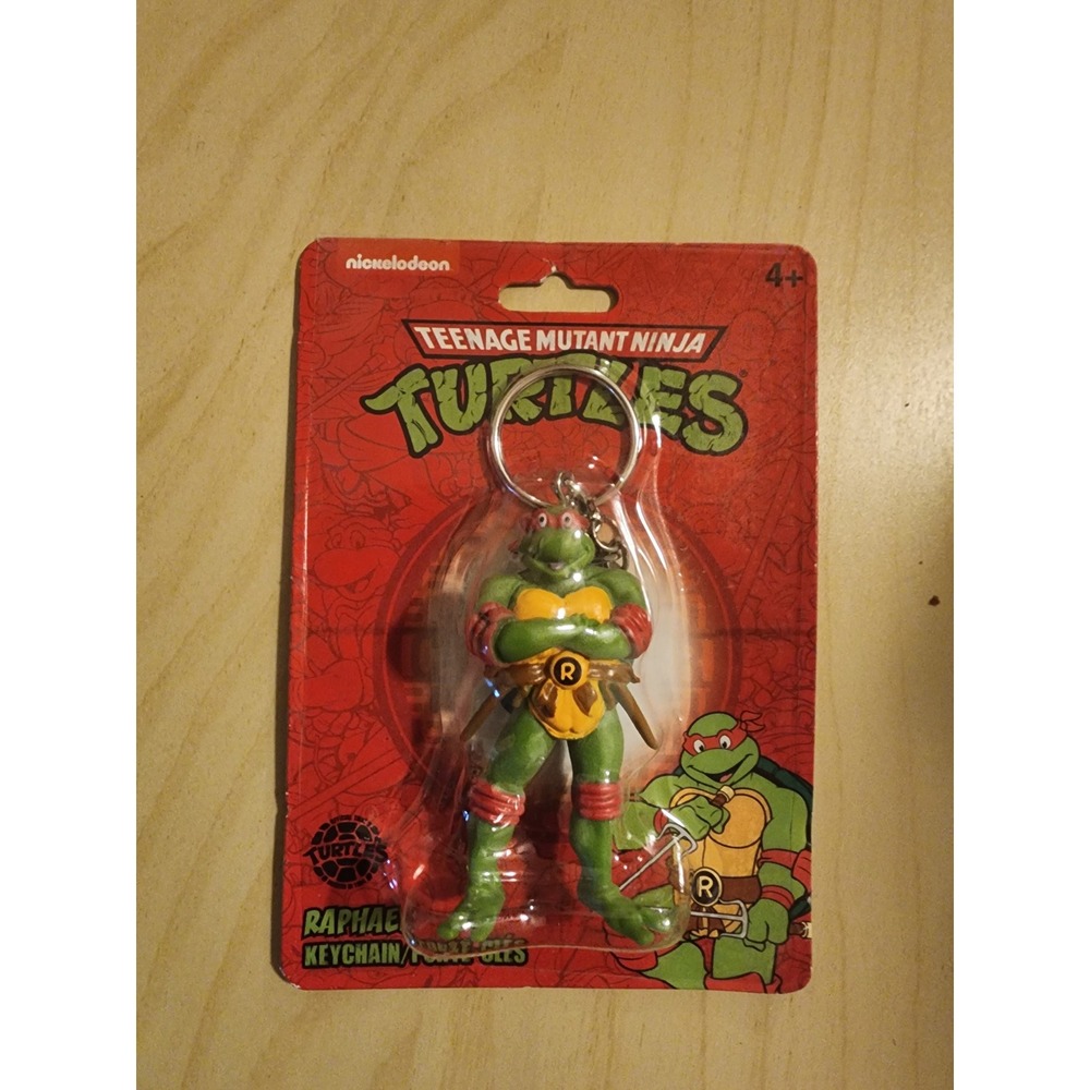 TMNT Raphael & Donatello Keychain Set Nickelodeon Monogram Figure Keyring 2pk - Picture 5 of 5